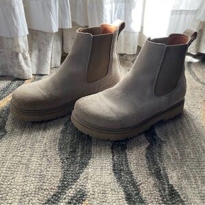 Birkenstock Highland Tan Suede Chelsea Boots
